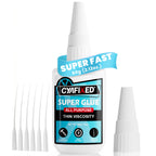 Super Fast Drying CA Glue 60g, Thin Instant Adhesive for Wood Glass Plastic