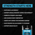 ONNIT Creatine Monohydrate Powder – Unflavored, 90-Serving Value Size – Supports Strength, Lean Muscle, and Brain Energy† – Keto Friendly, No Fillers, 90 Servings, 15.29 oz