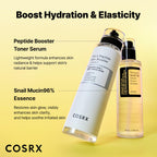 COSRX Snail Mucin 96% Peptide Booster Set - Amazon Exclusive - Korean Skin Care, Gift Sets, Skin Care Sets for Women, Advanced Snail Mucin Serum, Face Serum
