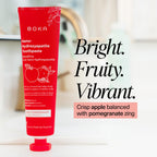 Boka Fluoride Free Toothpaste Nano Hydroxyapatite, Helps Remineralize, Appropriate for Sensitive Teeth, Whitening - for Adult, Kids Oral Care - Apple Pomegranate Flavor, 4Fl Oz 1 Pk-US Manufactured