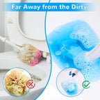 Effacera 48 Count Flushable Toilet Refills, Disposable Toilet Bowl Paper Bulk, Fresh Flushable Toilet Brush Refill Pads for Toilet and Bathroom, Toilet Brush Accessories (No Handle)