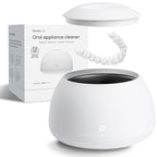 Zima Dental Pod | Arctic White | Ultrasonic Retainer Cleaner Machine | Aligner, Nightguard, Mouth Guard, Denture Cleaner | Oral Dental Care FSA HSA Approved