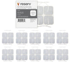 reserv 2" x 2" Premium Re-Usable Self Adhesive Electrode Pads for TENS/EMS Unit, Fabric Backed Pads with Premium Gel (Latex Free) (2 Pack (80 electrodes)