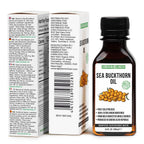 Siberian Sea Buckthorn Oil | 100% Natural Extra Virgin Cold Pressed 100 ml / 3.4 fl oz | Unrefined Raw Vegan | Exclusive Healthy Diet Food Grade