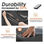 VOSSER Twin Air Mattress with Built in Pump,Inflatable Mattress 2 Mins Self-Inflation/Deflation,Thicker Blow up Mattress Leak-Proof,Flocked Top Air Bed with Storage Bag for Home, Camping & Guests