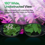 VIVOSUN Grow Room Glasses, Indoor Hydroponics LED Grow Light Glasse, Anti-UV Glasses for Visual Eye Protection, 1pcs
