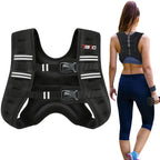 TB3C Weighted Vest Woman, 12 LB Womens Weight Vest for Walking, Strength Training Weight Vests for Men, Reflective Stripe Fitness Vest for Workout Running Jogging
