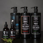 Dead Sea Collection Amber Wood Men’s Body Wash – 3 in 1 Body Wash for Men for Hair, Face & Body – Moisturizing Shower Gel with Dead Sea Minerals – Pack of 2 (33.8 fl oz each)