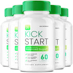 Kick Start Capsules, Kick Start Balanced Sugar Supplement Pills, KickStart Glyco Optimizer, Premium Formula for Healthy Circulation & Stable Levels, KickStart All Natural Health Reviews (5 Pack)