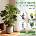 15pack Adjustable Plant Support Pole Stackable Indoor/Outdoor Support Pole with Clamps, Suitable for Supporting Monstera and Climbing Plants, Garden Accessories, Perfect Replacement for Plant Stakes