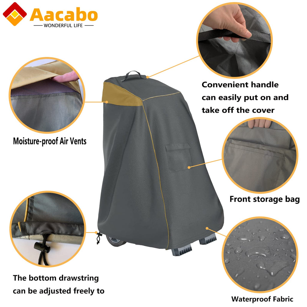 Aacabo Caddy Cover,Robotic Pool Cleaner Cover, Outdoor Waterproof Caddy Cover,Fits Most Brands Robotic Pool Cleaner