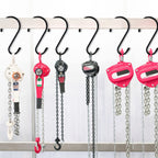 DINGEE 6 Inch 24 Pack Large S Hooks - Heavy Duty Non Slip White S Hooks with Rubber Stopper for Closet, Clothes, Jeans, Pot, Pan, Garden