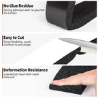 Yotache Open Cell Foam Air Conditioner Weather-Strip Seal Tape 2"x1", Thick Adhesive with High Resilience Foam Cushion Strip, 6.5 Feet Long