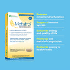 American BioSciences Metatrol 2-Box Bundle, Mitochondrial Rescue & Daily Immune System Support Fermented Wheat Germ Extract - Super Concentrate, 60 Capsules per Box, 41mg of FWGE-SC per Serving