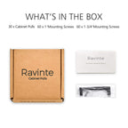 Ravinte 30 Pack 5 Inch Kitchen Square Cabinet Handles Matte Black Pulls Drawer Hardware for Cabinets Cupboard