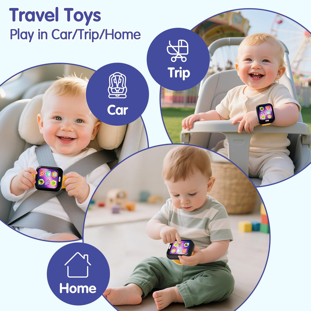 HOLA Toys for 1 Year Old Boys & Girls, 7 Functions Baby Musical Toy Watch, Learning & Travel Baby Toys 6-12-18 Months, Birthday Gift for Boys & Girls Christmas Stocking Stuffers
