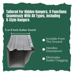 A-M Gutter Guard – Premium Heavy-Duty Lifetime Quality Aluminum - Leaf & Debris Protection, (6 Inch - 31 Feet, Mill Finish) - DIY Easy - Made in The USA