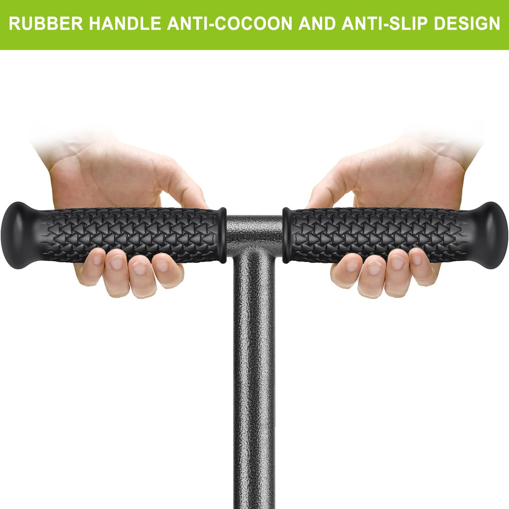 Dolibest Manual Aerator Lawn Tool, Manual Yard Plug Aerators with 4 Stainless Steel Semi-Open Plugs, Pre-Assembled Manual Grass Aerating Tool & Clean Hand Tool, Improving Lawn Health -37Inch