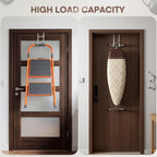 FYY 2 Packs Over The Door Hooks, Heavy Duty Door Hanger Hook, No Drill Wall Hooks for Hanging Coat, Towel, Bag in Bathroom, Closet Fits Most Doors Up to 1-7/8" Thickness （7.87",Silver）