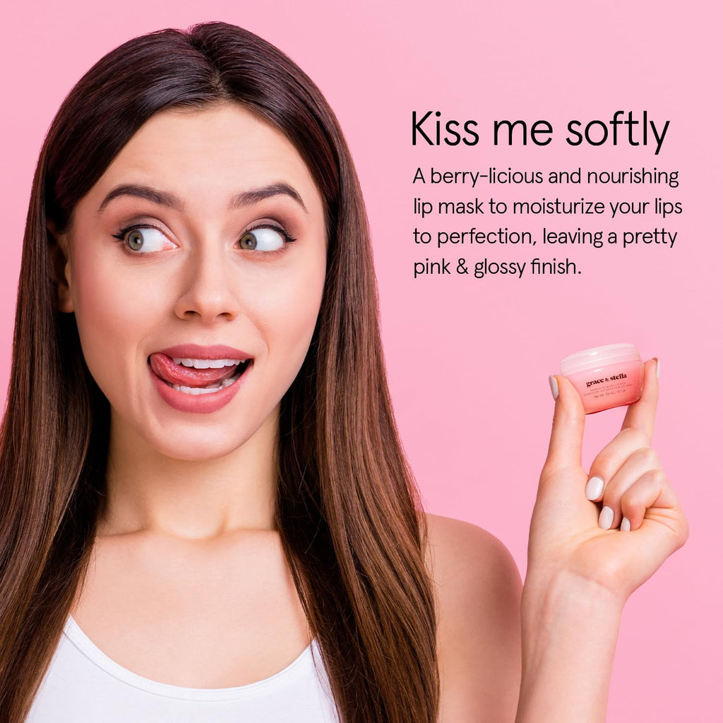 grace & stella Award Winning Lip Butter - Lip Balm Hydrating - Nourishing Lip Mask (3-pack) Airplane Travel Essentials, Beach Vacation and Purse Essentials - Lip Moisturizer for Dry Lips - Vegan