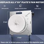 Upgrade 8664RP 8663RP for Nutone 8664RP/8663RP B Unit Bathroom Fan Motor - Fit for Nutone 6445RP, 671R, 672R, 8673RP, 763RL, 769RL, 750 - Replace for Broan Exhaust Fan Motor - 100CFM, 3.5 Sones