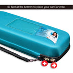 PROHAPI Hard Stethoscope Case, Large Stethoscope Carrying Case with ID Slot, Compatible with 3M Littmann/ADC/Omron/MDF Stethoscope Includes Mesh Pocket for Nurse Accessories (Turquoise)