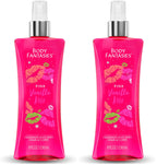 BODY FANTASIES SIGNATURE Fragrance Body Spray, Pink Vanilla Kiss Fantasy, 8 Fluid Ounce (BF44) (Pack of 2)