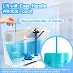 KIISIISO Toilet Bowl Cleaners-6 Pack, Automatic Toilet Tank Cleaner Tablets in Bottles, Long-Lasting Powerful Cleaning, Prevents Bathroom Stain & Odors Build Up, Septic Safe, Blue Water