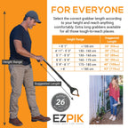 EZPIK Grabber Reacher Pro (43-inch), Premium Trash Picker with Comfortable Ergonomic Handle for Effortless Pickup of Trash, Litter & Small Debris, Ideal for Yard Work, Beach Cleanups & More