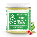 Green Goo Skin Repair Healing Salve, Natural Body & Face Moisturizer with Aloe Vera, Improves Skin's Appearance, Great for Scarring & Wrinkles, 4 Oz