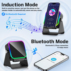 MILOUZ Wireless Induction Speaker 5-in-1 Bluetooth Speaker with Phone Stand