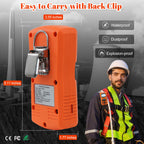 ADKS-4 Portable Gas Detector, 4 Gas Monitor H2S,O2,CO and LEL Multiple Indicator with Vibration, Audible, Visual 4 Gas Monitor Personal Rechargeable Gas Sniffer Alarm with LCD