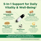 Energy & Mood Supplement – Boost Energy & Reduce Fatigue, Support Relaxation – 150 Capsules – Non-GMO, 3rd Party Tested – Innervis Nutrition