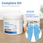 Xmntdo Invisible Waterproof Agent Transparent Repairing Leak Waterproof Adhesive for Roofs, Walls, Bathroom, Shower, Window Sills, Indoor & Outdoor Water Proof Coating 35 Oz
