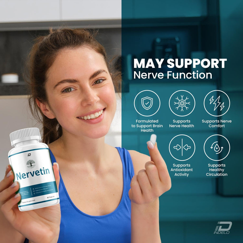 Nervetin Capsules – Nervetin Pills Advanced Formula Nerve Health Support, Reviews - 5 Packs - 300 Capsules
