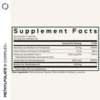 Codeage Methylfolate B Complex Supplements - 5 MTHF, Methylcobalamin 1000mcg Methylated Vitamin B12, Riboflavin, Betaine, Vitamins B6, Methylation Cycle MTHFR - 2 Months - 120 Capsules