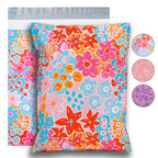 POLYSELLS 100pcs 10x13 Inches Poly Mailers Waterproof & Tear Resistant Mailing Envelopes, Cute Small Business Bags for Clothes, Gifts - Flowers