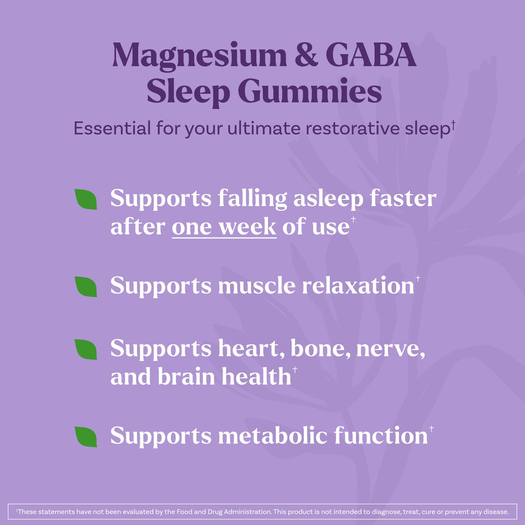 Natrol Sleep & Restore Magnesium Glycinate Blend Gummies, Magnesium for Sleep Aids for Adults, Melatonin-Free, Cherry Flavored, 30 Day Supply
