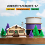 Snapmaker PLA Basic Filament 1.75mm,Snapspeed 3D Printer Filament Up to 300mm/s High Speed Printing,Dimensional Accuracy +/- 0.02 mm,Clog-Free for Most FDM Printers,1kg (2.2lbs) (Cream-RFID)