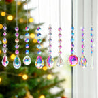 9 PCS Crystal Rainbow Suncatchers, Hanging Crystals Sun Catchers Pendants