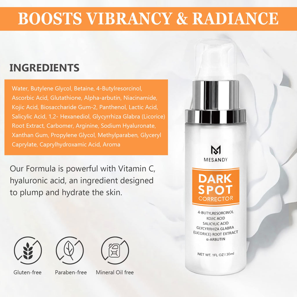 Dark Spot Corrector, Dark Spot Remover For Face and Body Serum | Improves Hyperpigmentation, Facial Freckles, Melasma, Brown Spots