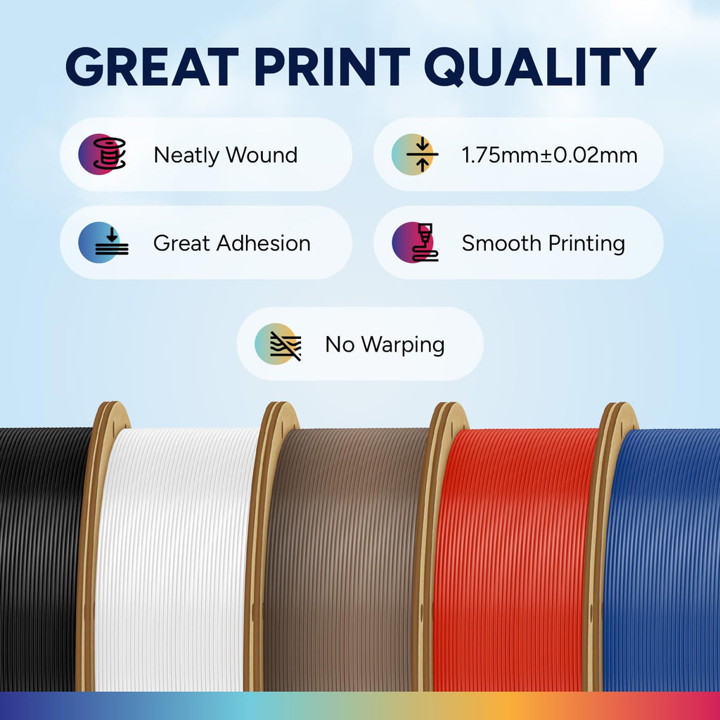 OVERTURE ASA Filament 1.75mm, UV & Weather Resistant for Outdoor