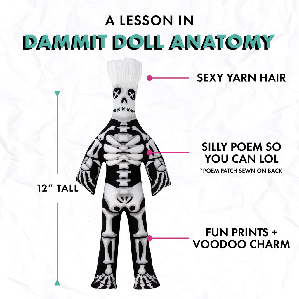 Dammit Doll - Limited Edition - Dammit Skeleton Doll - Stress Relief, Gag Gift