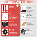 Corner Clamps for Woodworking, WenCrew 4pcs 90 Degree Right Angle Clamp 5.5" Aluminum Alloy Clamping Positioning Squares Woodworking Tools for Frame, Box, Drawer, Cabinets, Gifts for Men Dad