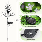 IUEECEN Solar Garden Lights Waterproof, Sola Lights Outdoor Decorative 4Pack,80Led Solar Powered Flowers Garden Decor,Fairy Lights for Yard,Pathway,Outside Decorations,Gardening Gifts for Women Mom