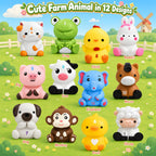 Advent Calendar 2026 Animals Toys for Toddler Baby 1-3 Christmas Finger Puppets 12 Box House and Animals Montessori Educational Preschool for Boys and Girls Gifts