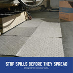 Spilfyter Universal Light Duty Absorbent Pads for Quick Tasks | 16" x 18", Single Ply | 200 Count | Fast Cleanup for Small Spills | SFG-70