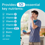 One A Day Teen Boy’s Daily Essentials Multivitamin Gummies, Teen Boy Vitamins with Vitamin C, Vitamin D, Bone Health, Immune Health, Raspberry Natural Flavor, 120 Gummies