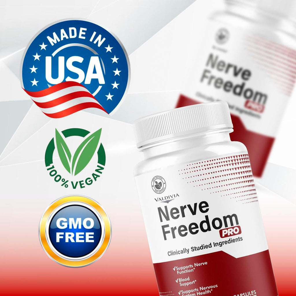 Nerve Freedom Pro - NerveFreedom Pro Capsules, Supplement Support, NerveFreedom All Natural Ingredients, Health Support Advanced Formula, 300 Capsules for 5 Months