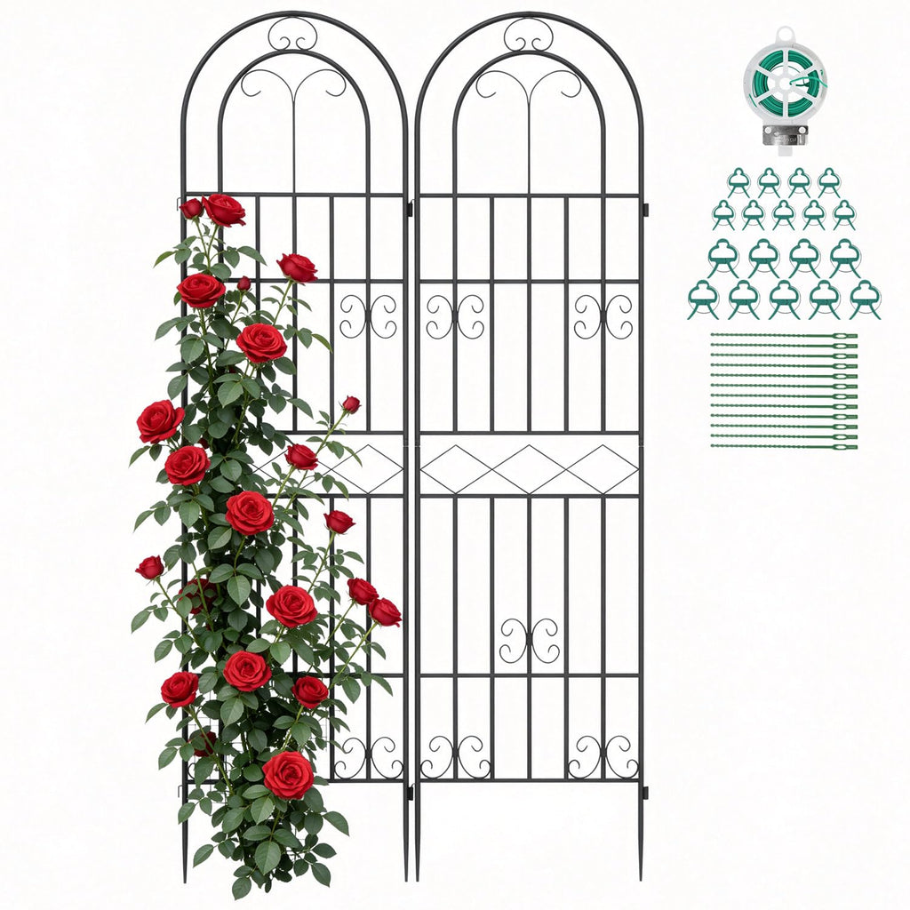 Suteck Garden Trellis for Climbing Plants Outdoor, 71” H x 20” W, 2 Pack
